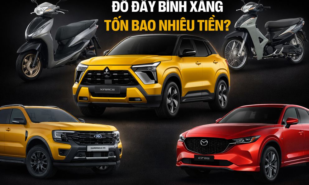 Đầy bình Ranger ‘bay’ thêm 1 triệu, SH chênh 60.000 đồng và nhiều xe khác phải bù khá nhiều tiền sau khi xăng tăng giá