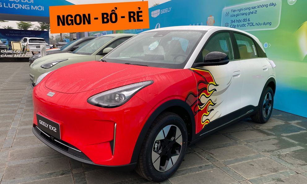 Geely EX2 ra mắt Việt Nam: Giá từ 459 triệu đồng, màn hình siêu lớn, có ADAS, sạc đầy đủ chạy Hà Nội - Hà Tĩnh