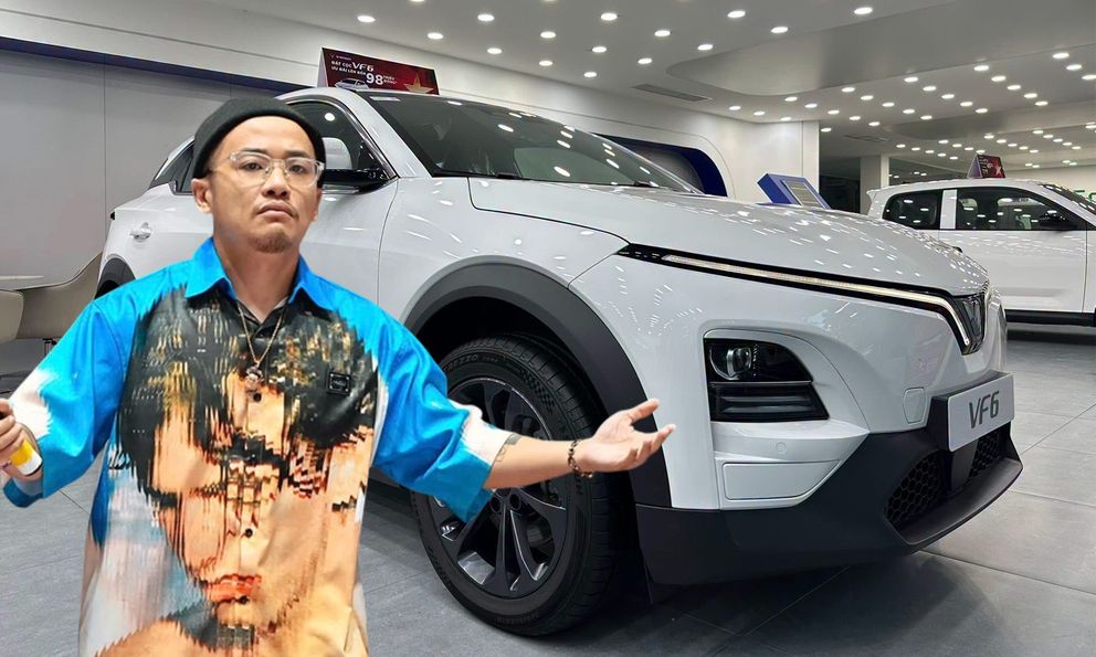 Rapper nhóm Da LAB bất ngờ tậu VinFast VF 6: 'Chưa mua được 911 nên tậu 6 trước vậy'