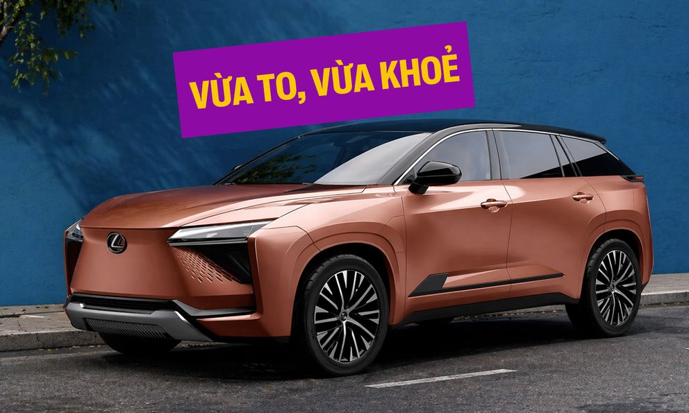 Lexus TZ - SUV 7 chỗ động cơ điện mới lộ diện trên đường với dáng như Highlander