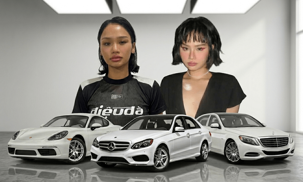 Gu chơi xe của Miu Lê: Trung thành với tông màu trắng, nâng cấp dần từ Mercedes-Benz sang Porsche