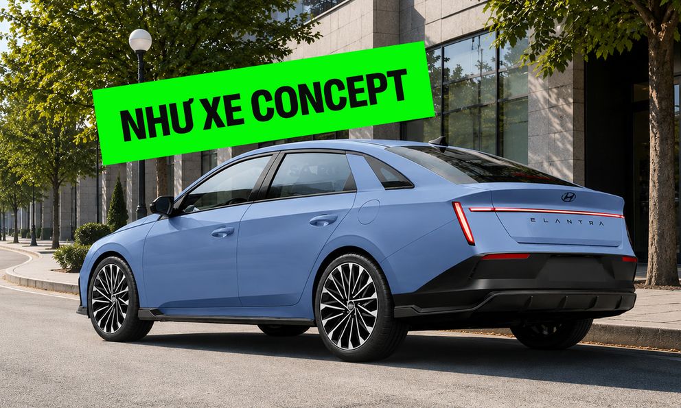 Hyundai Elantra thế hệ mới tiếp tục lộ diện: Đèn hậu 'cực dị' khác hoàn toàn xe đang bán ở Việt Nam, thiết kế giống concept hơn sedan phổ thông