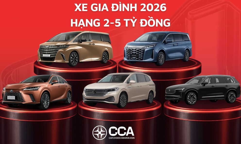 Đây là những 'phòng khách di động' chạy đua Xe gia đình tầm giá 2-5 tỷ đồng tại CCA 2026