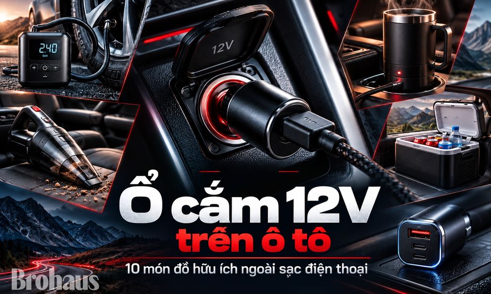 Ổ cắm 12V trên ô tô tưởng chỉ để sạc điện thoại, hóa ra còn dùng được với 10 món đồ này