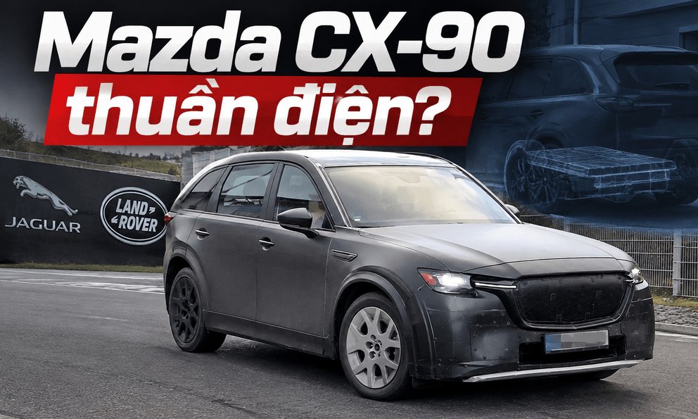 Xe lạ mang thân vỏ Mazda CX-90 xuất hiện cạnh tổng hành dinh Land Rover: Hé lộ phép thử công nghệ hay 'bình mới rượu cũ'?