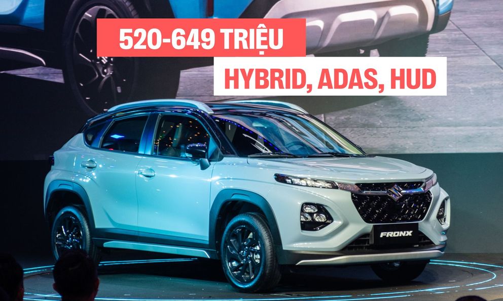 Suzuki Fronx ra mắt Việt Nam: Giá 520-649 triệu đồng, 3 phiên bản, có động cơ hybrid, ADAS, màn hình HUD