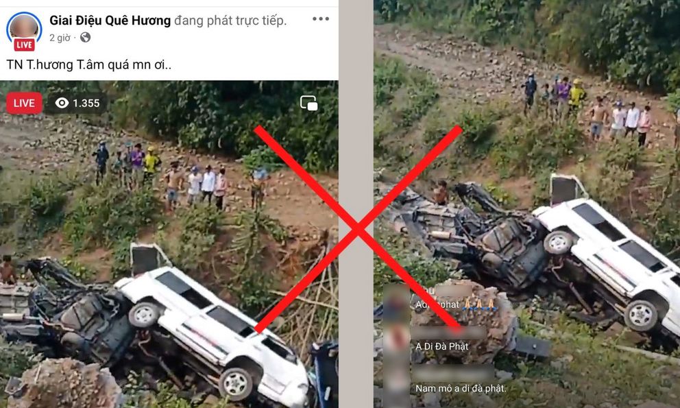 Hơn 1.600 người chia sẻ livestream vụ tai nạn loạt ô tô lao xuống vực: Sự thật ngỡ ngàng