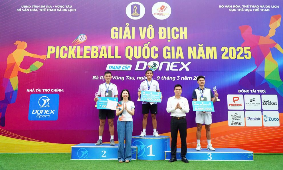 Giải Pickeball QG 2025 - Cúp Donex: Khép lại sân chơi đầy sôi động