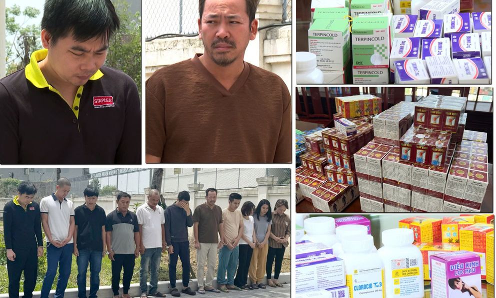 Bất ngờ với trình độ học vấn 14 nghi phạm trong đường dây sản xuất thuốc giả