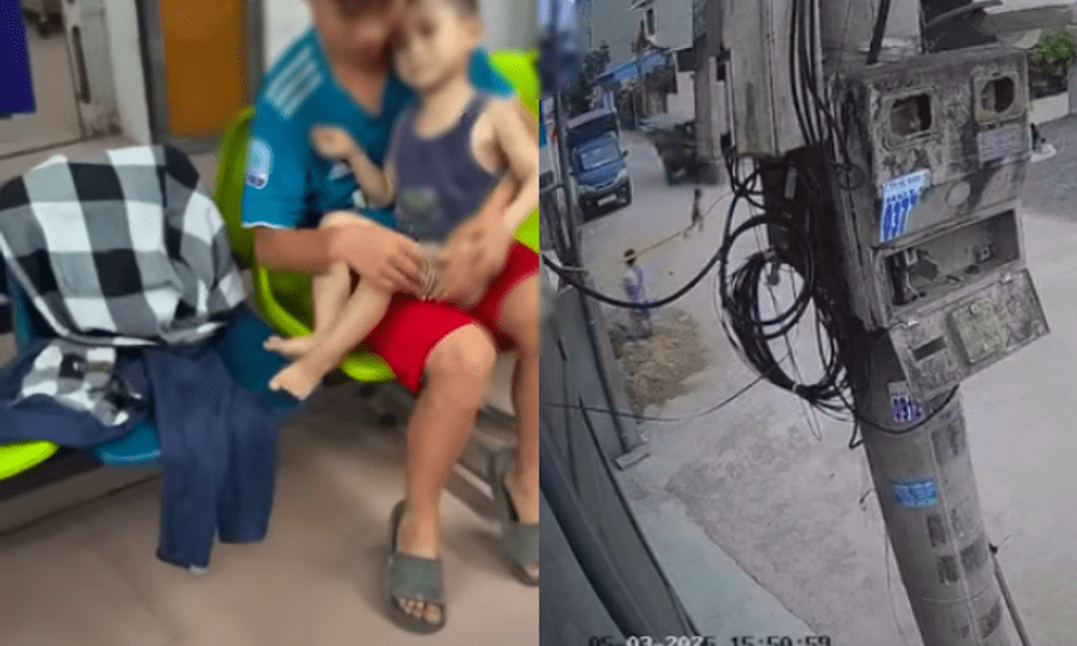 Camera vụ bé 3 tuổi bị công nông cán qua người, tranh cãi nhân viên y tế yêu cầu nộp đủ tiền mới cấp cứu