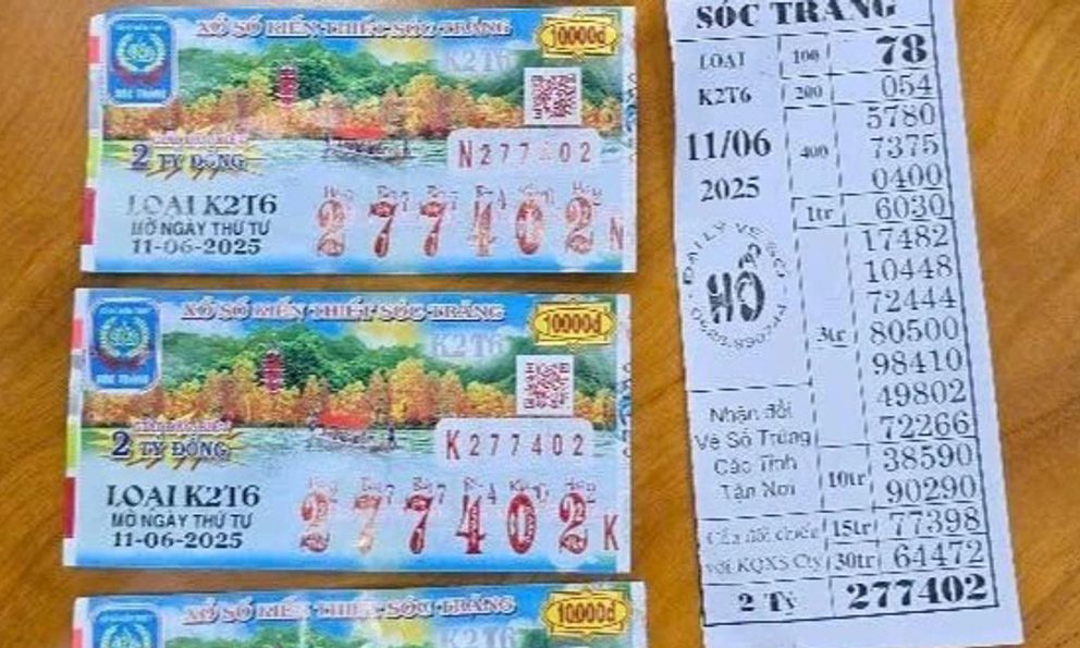 Vợ chồng nghèo đi bán vé số giữ lại 2 tờ, chiều trúng luôn tiền khủng