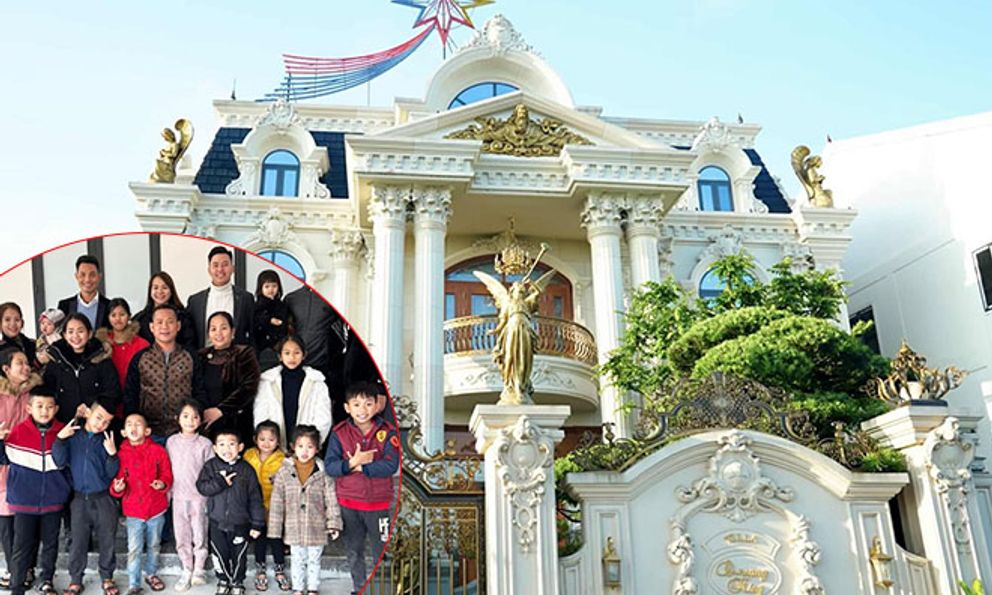 Cặp vợ chồng ở Nghệ An sinh 16 người con, nhà toàn biệt thự, tiết lộ bí quyết càng đẻ càng giàu