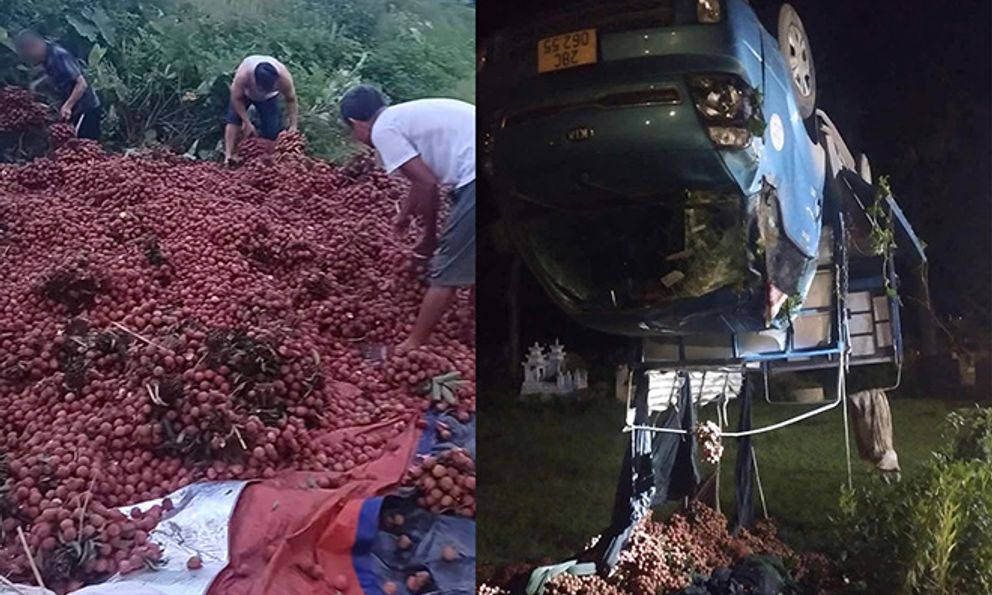 Vụ xe vải lật bị người dân 