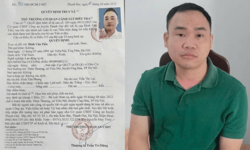 Đinh Văn Tiến ra đầu thú
