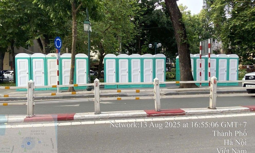 Các điểm nhà vệ sinh công cộng phục vụ Chương trình nghệ thuật tối 15/8 tại Hà Nội