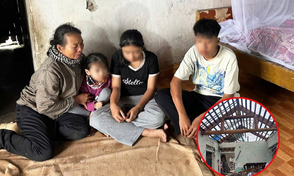 Lốc xoáy ở Ninh Bình: Nhói lòng cảnh 3 con thơ ngơ ngác bên linh cữu mẹ, bố bị thương nặng đang cấp cứu