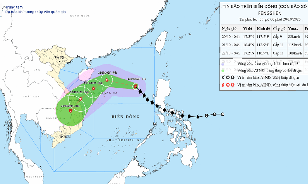 Tin mới nhất về cơn bão số 12: Những tỉnh nào sẽ có mưa to đến rất to?