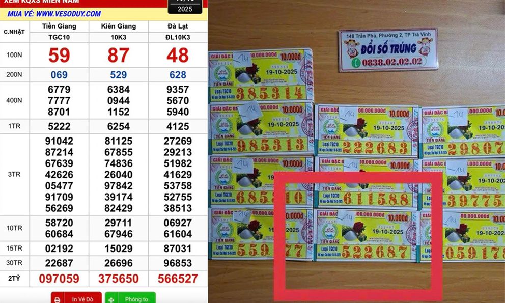 Vừa trúng 700 triệu đồng chưa lâu, khách lại trúng tiếp 14 tờ vé số: Hé lộ số tiền thưởng 