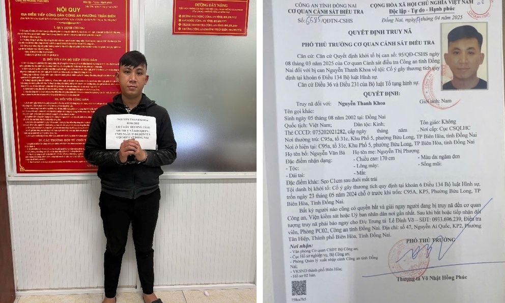 Bắt Nguyễn Thanh Khoa sinh năm 2002