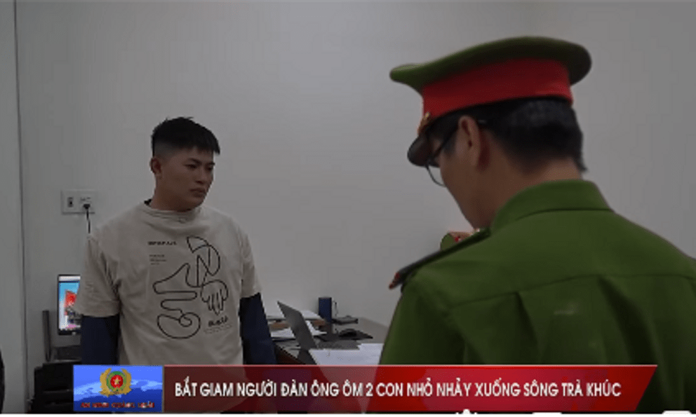 Vụ bố ôm 2 con nhảy cầu: Bắt khẩn cấp Võ Văn Tin