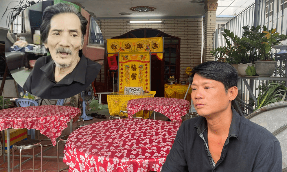 Con trai của Thương Tín đau buồn về chịu tang cha