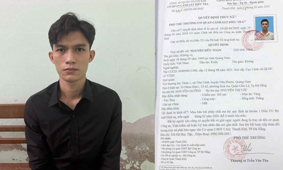 Bắt Nguyễn Hữu Toàn sinh năm 1999