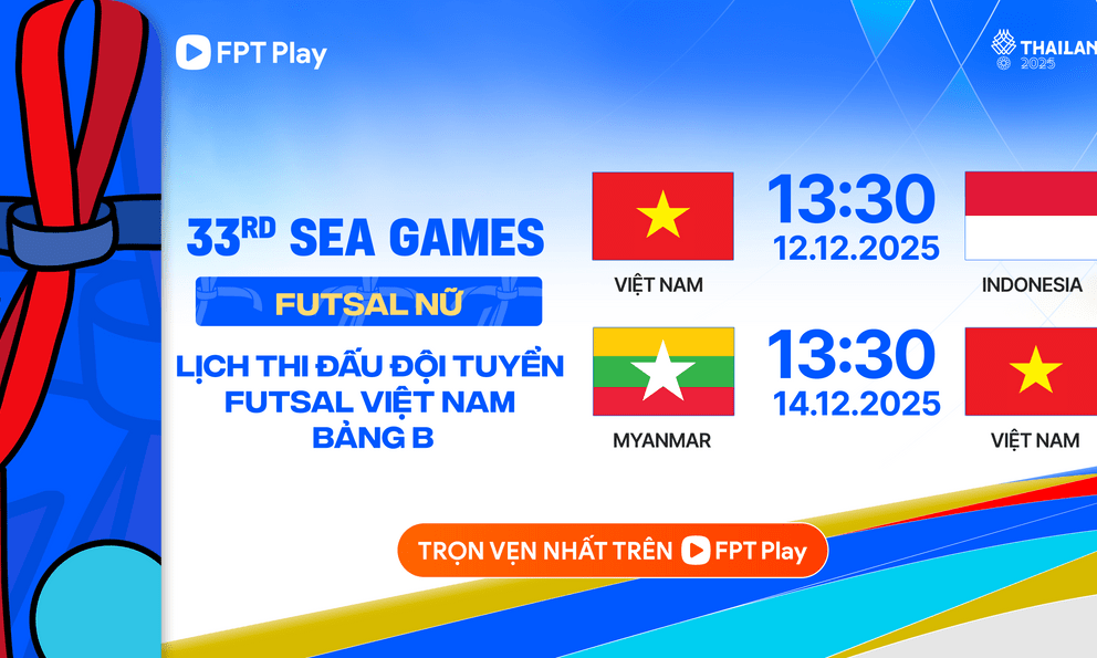 Futsal Việt Nam chạm trán Myanmar