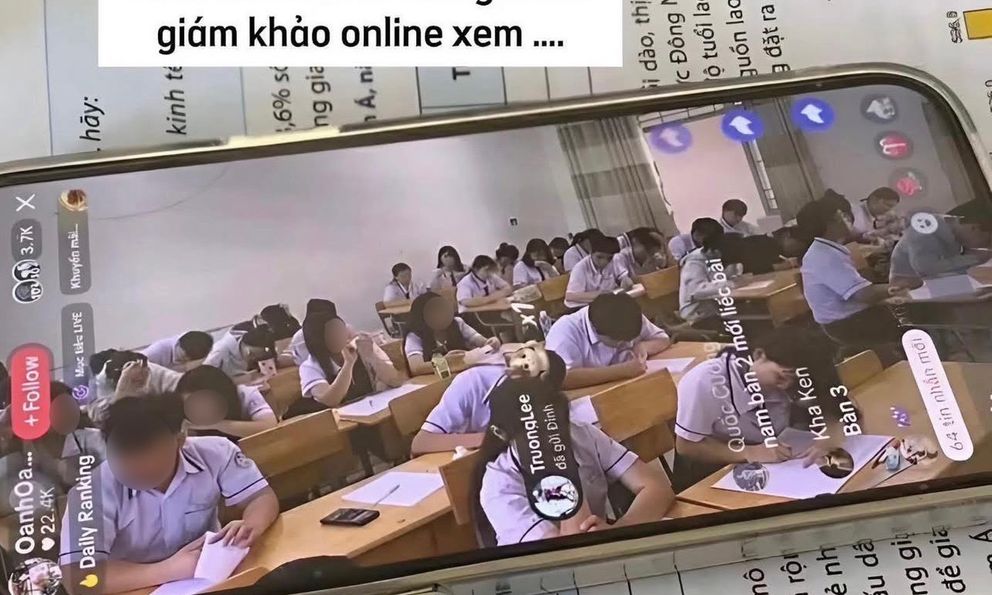Cô giáo livestream cảnh học trò làm bài thi cho gần 4.000 người xem gây bức xúc: Hiệu trưởng nói gì?