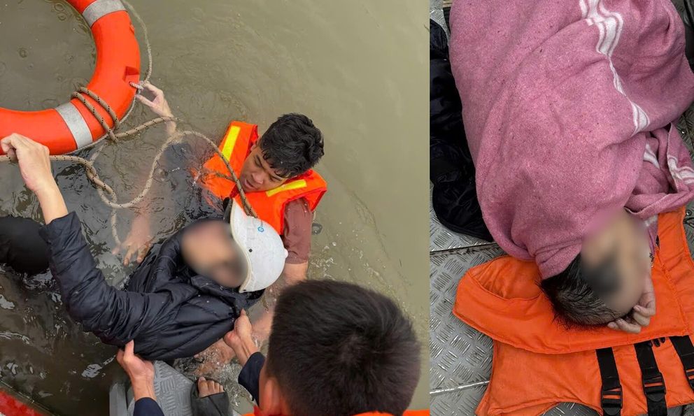 Người đàn ông nhảy xuống sông Hồng tự tử giữa trời giá rét