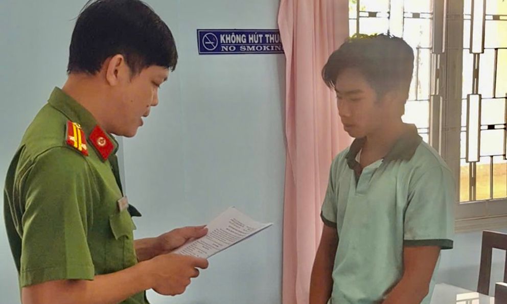 Tiến hành bắt tạm giam Nguyễn Quốc Thái sinh năm 2006