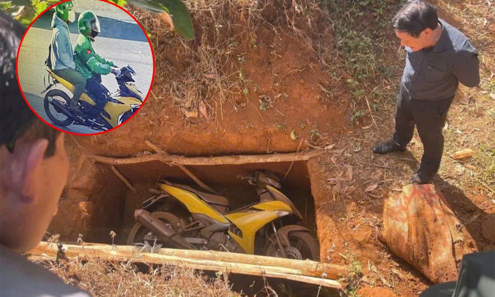 Vụ 2 tên cướp ngân hàng lấy 1,8 tỷ đồng: Hé lộ bất ngờ về nơi phát hiện chiếc xe máy bị chôn