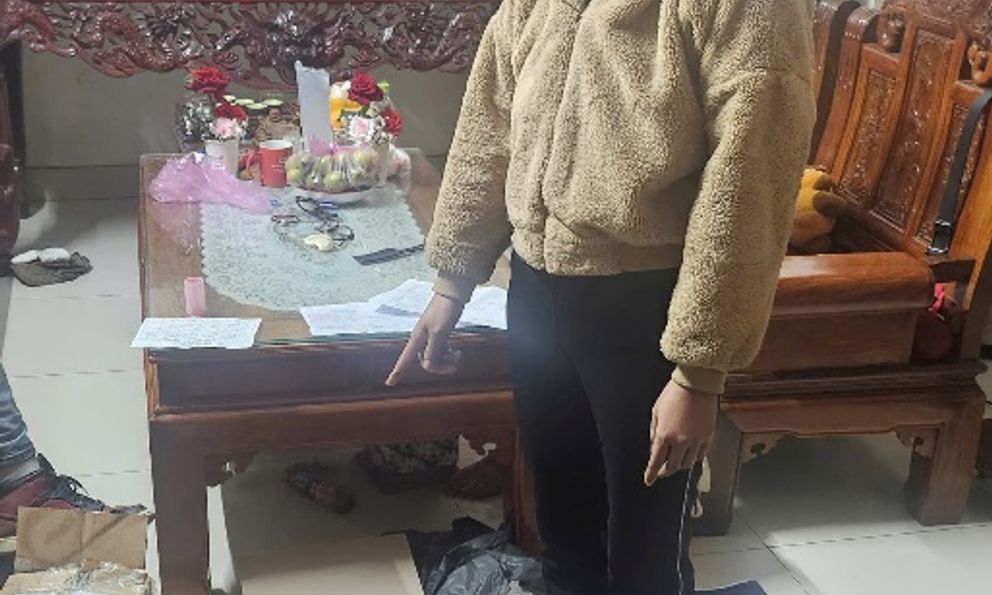 Bắt và khám xét nơi ở của Cao Thị Hằng SN 1984