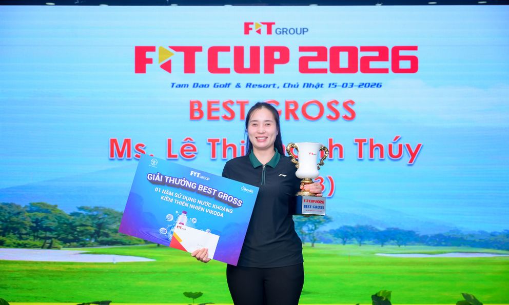 Nữ golfer Lê Thị Thanh Thúy vô địch F.I.T CUP 2026 với vòng đấu 73 gậy