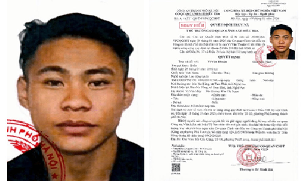 Quyết định truy nã nhân viên quán karaoke Vi Văn Thuận