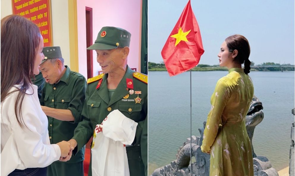Hoa khôi Vũ Thu Trà My tri ân các thương binh, liệt sĩ nhân dịp 30/4