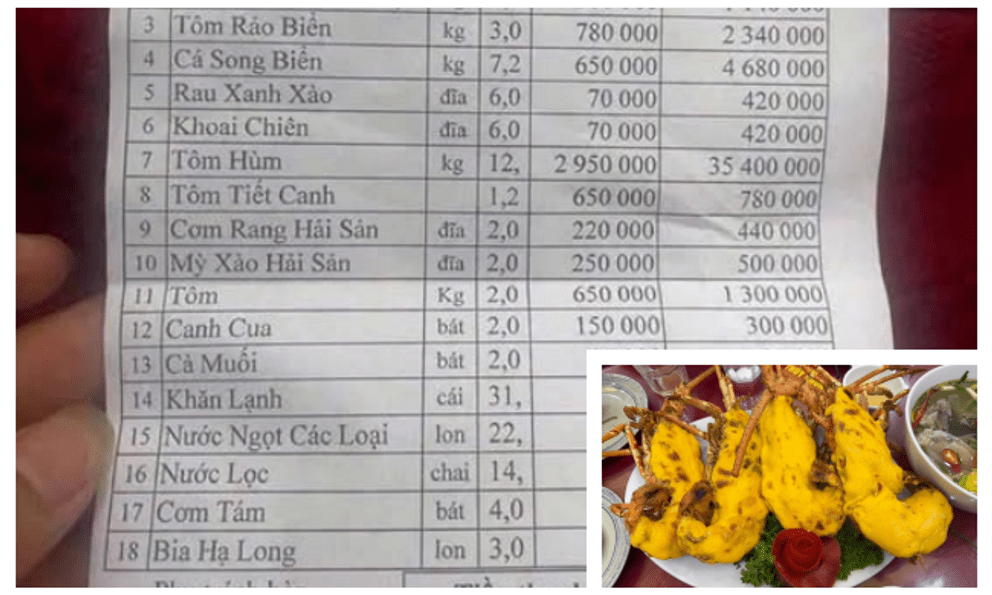 Hóa đơn bữa ăn hơn 50 triệu đồng ở Quảng Ninh gây sốc: Chủ nhà hàng lên tiếng về 12 con tôm hùm