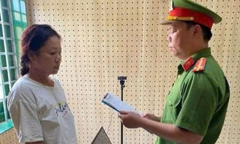 Thi hành lệnh bắt tạm giam Đặng Thị Đẹp SN 1974