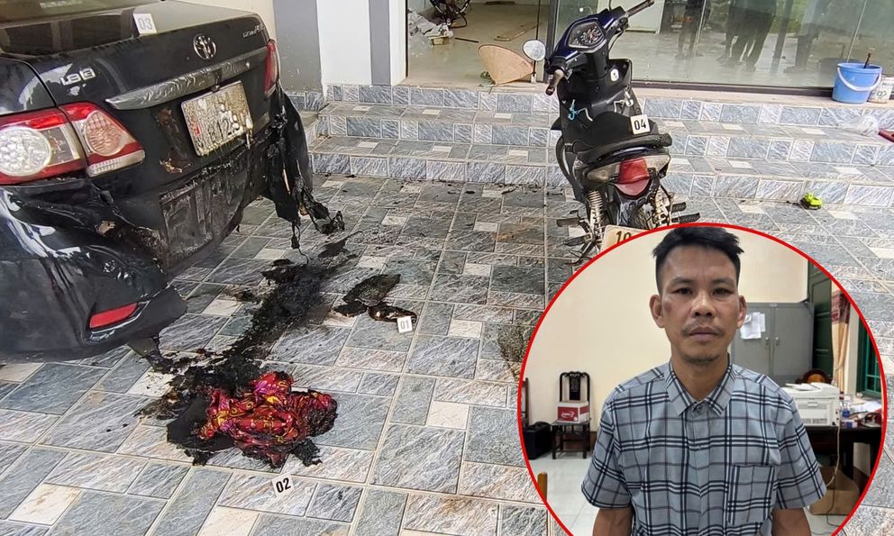 Bắt Nguyễn Văn Lực - kẻ mang xăng đốt xe ô tô nhà hàng xóm