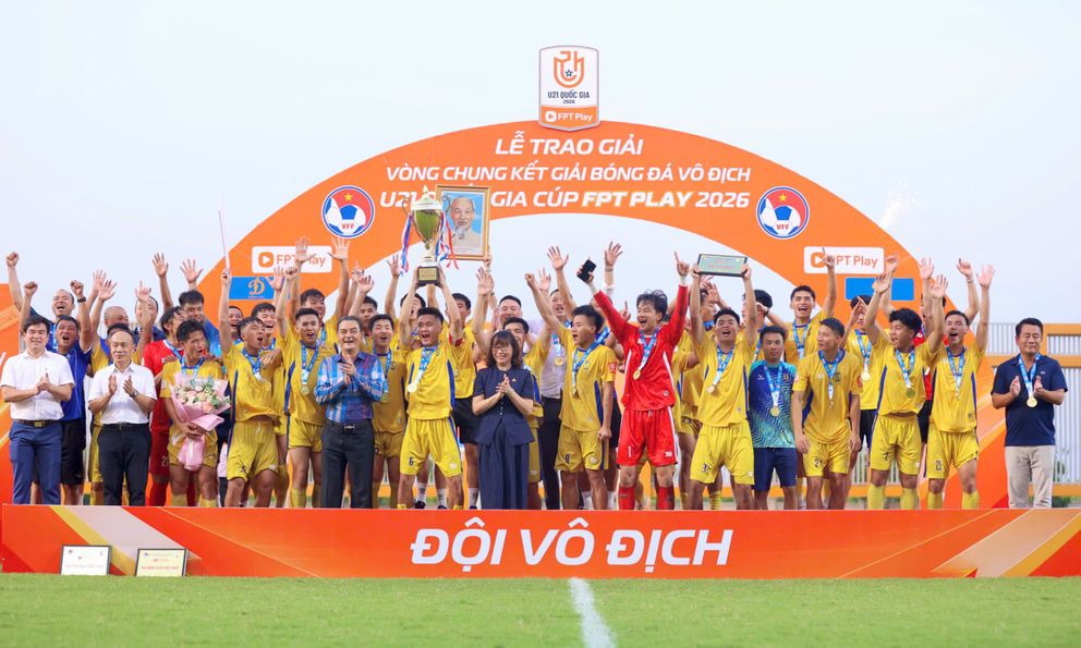 SLNA vô địch U21 Quốc gia 2026 sau chiến thắng nghẹt thở trước Thể Công Viettel