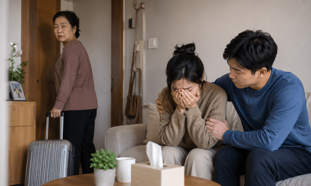 Mẹ chồng nổi giận xếp hành lý bỏ về quê, con dâu út xấu hổ khi biết nguyên nhân: Vì một cuộc điện thoại 