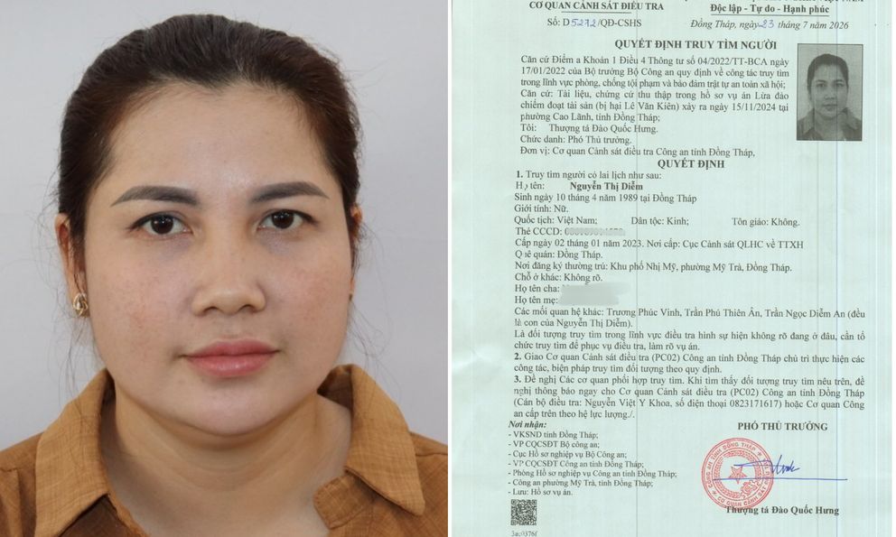 Công an truy tìm người tên Nguyễn Thị Diễm SN 1989