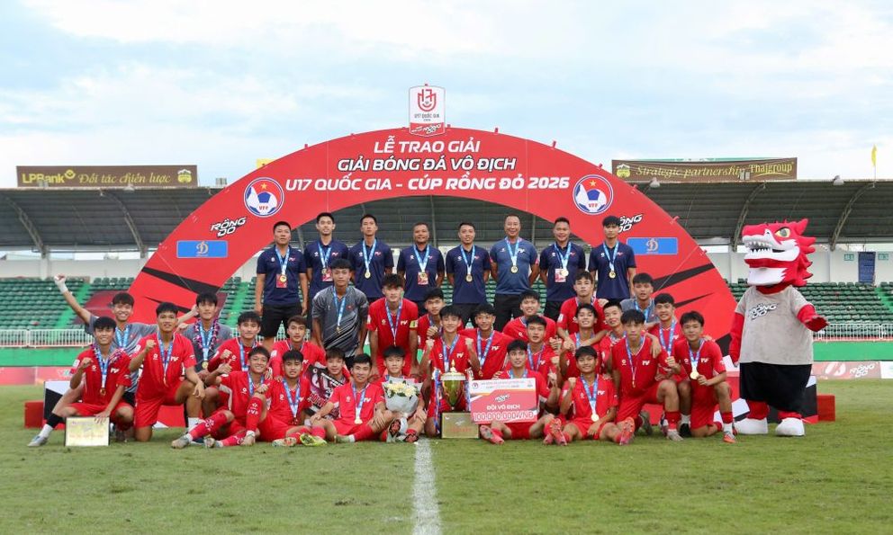 PVF thắng đậm Huế, lần thứ 5 vô địch giải U17 Quốc gia