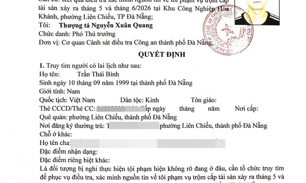 Công an truy tìm 2 người tên Lê Văn Cảnh SN 2002 và Trần Thái Bình SN 1999