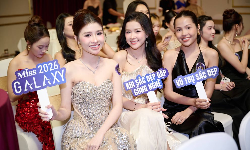 Nhiều thí sinh 2k7, 2k8 gây ấn tượng tại vòng sơ khảo Miss Galaxy Vietnam 2026