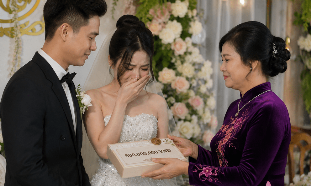 Mẹ kế tặng 500 triệu đồng trong ngày cưới kèm theo lời dặn dò khiến cô dâu 