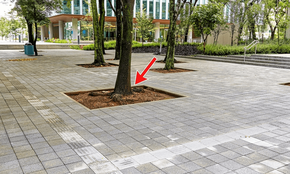 Vì sao dưới gốc cây trong công viên thường để một khoảng đất trống?