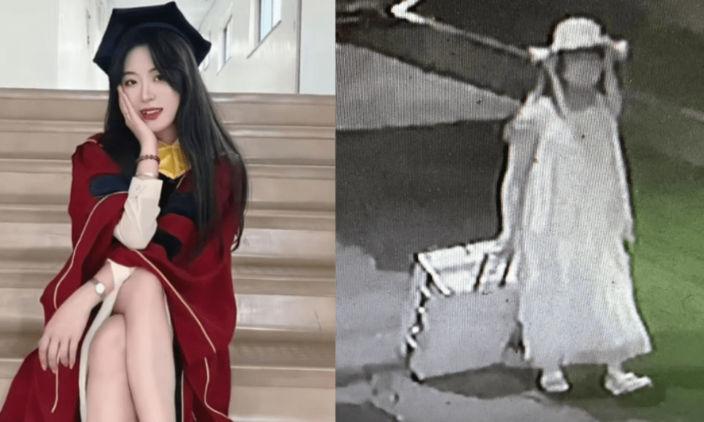 Công bố hình ảnh bất ngờ của nghi phạm vụ nữ du học sinh Trung Quốc bị sát hại do camera an ninh ghi lại