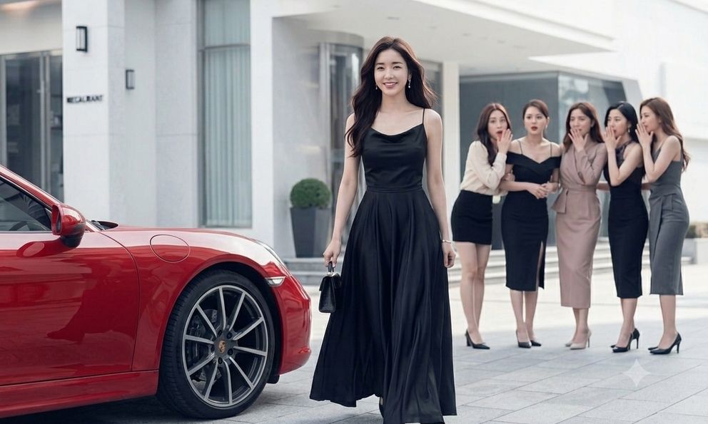 Họp lớp sau 10 năm, cô gái mượn xe sang, thuê đồ hiệu để 