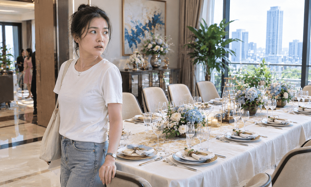 Bạn trai nói về quê chơi Trung thu, cô gái đến nhà khách cắm hoa thì anh trong cảnh không ngờ