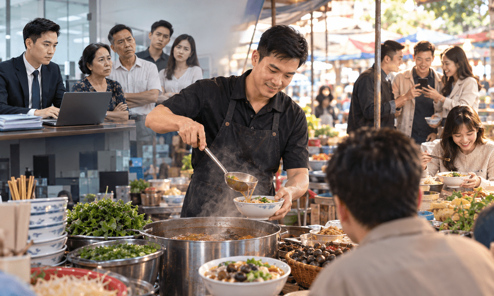 Bị chê cười vì bỏ việc lương 20 triệu đồng/tháng, ra chợ bán bún ốc: Người đàn ông thu nhập hơn 100 triệu đồng sau 5 năm